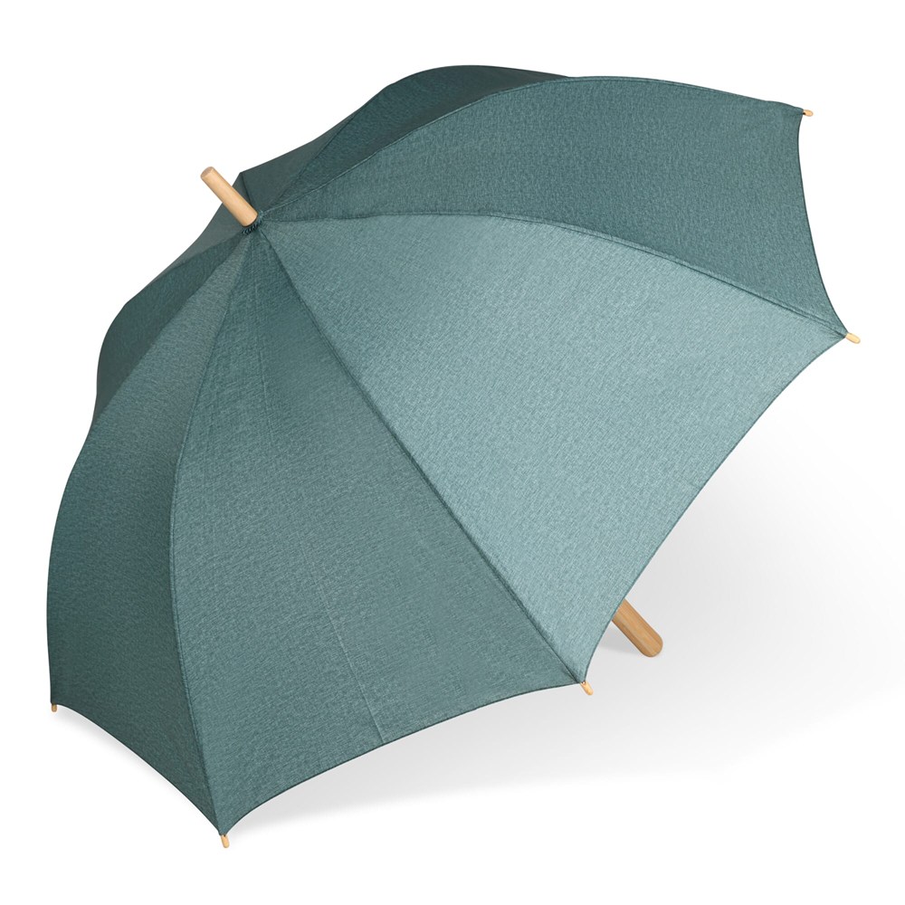 25” Regenschirm aus R-PET-Material mit Automatiköffnung - dunkelgrün