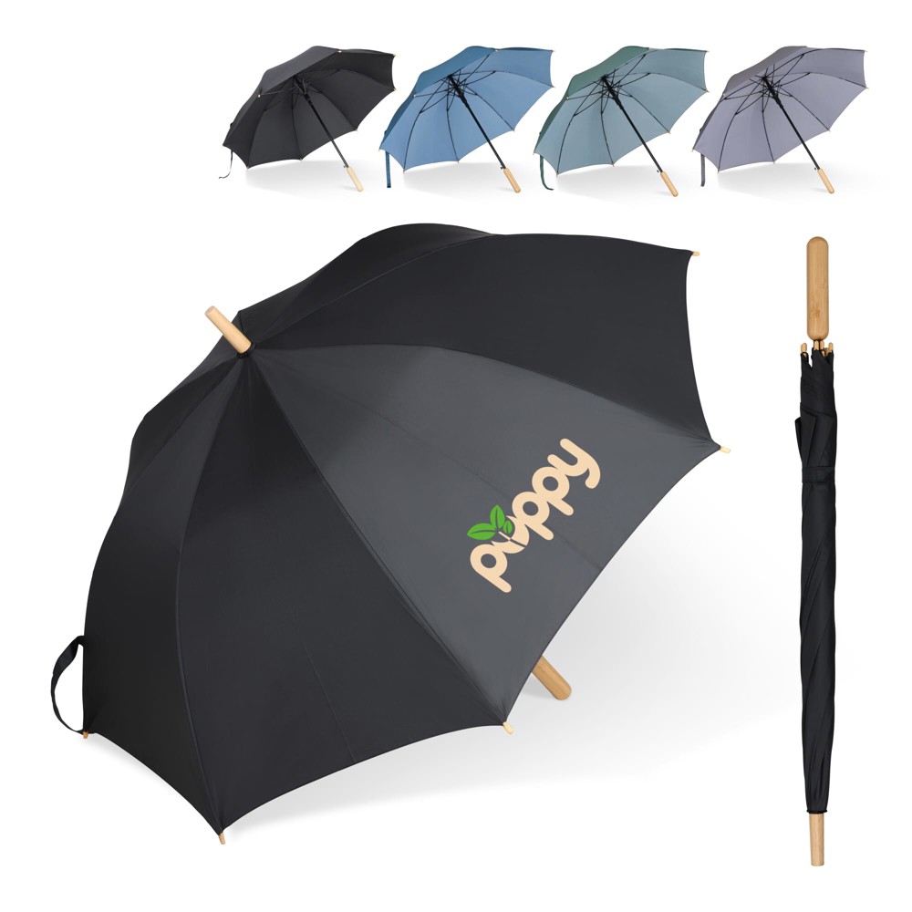 25” Regenschirm aus R-PET-Material mit Automatiköffnung